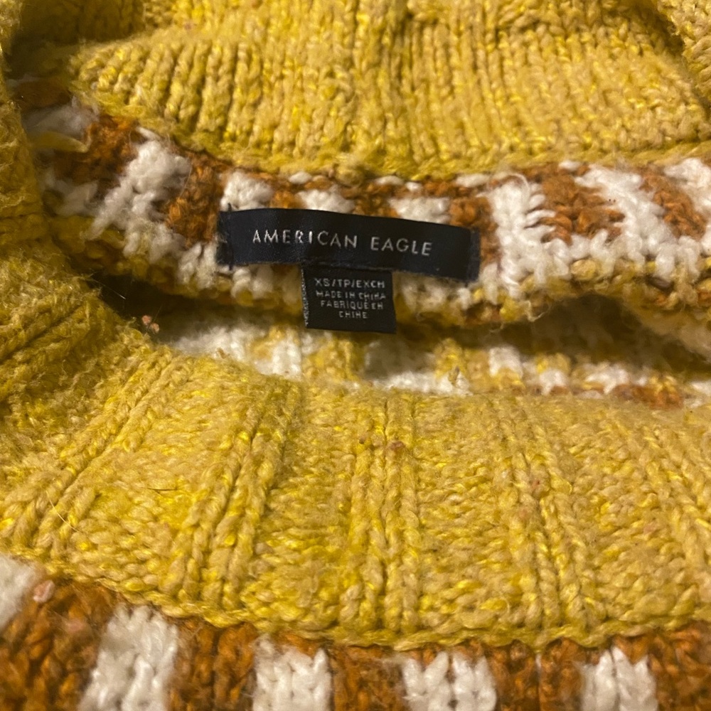 American eagle mustard sweater